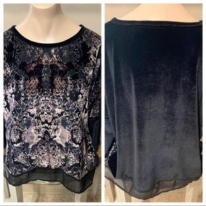❤️Velour Burnout Top❤️